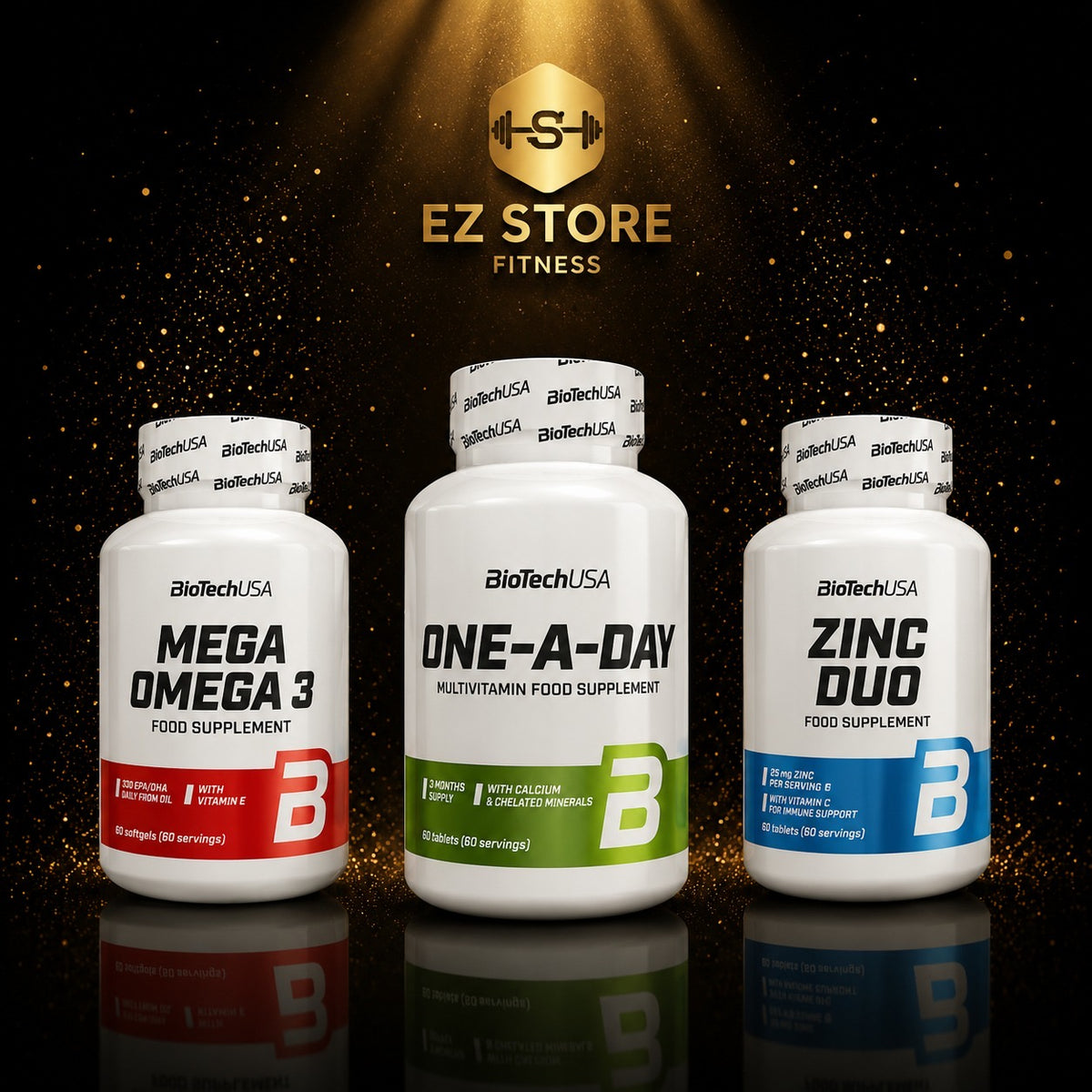Pack 1: One A Day Multivitamins - Mega Omega 3 - Zinc Duo (livraison gratuit )