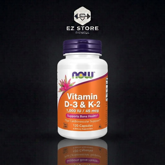 Vitamines D3 et K2, 120 capsules