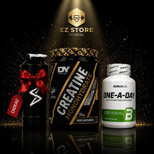 Pack 5 : Créatine Monohydrate 300g – DY Nutrition - ONE-A-DAY Multivitamines 100 Comprimés – Biotech USA ( Livraison Gratuit )