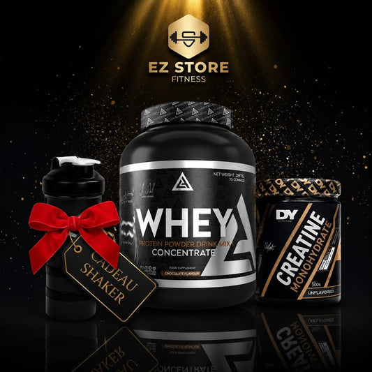 pack 3 : Créatine Monohydrate 300g – DY Nutrition - Lazar Angelov Whey Concentrate 2270g (cadeau)