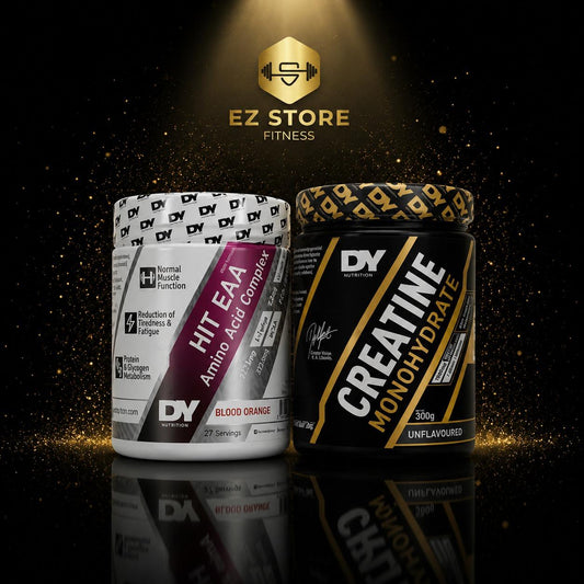 Pack 6 : Créatine Monohydrate 300g – DY Nutrition - HIT EAA 360g – DY Nutrition (Dorian Yates) 9 Acides Aminés Essentiels