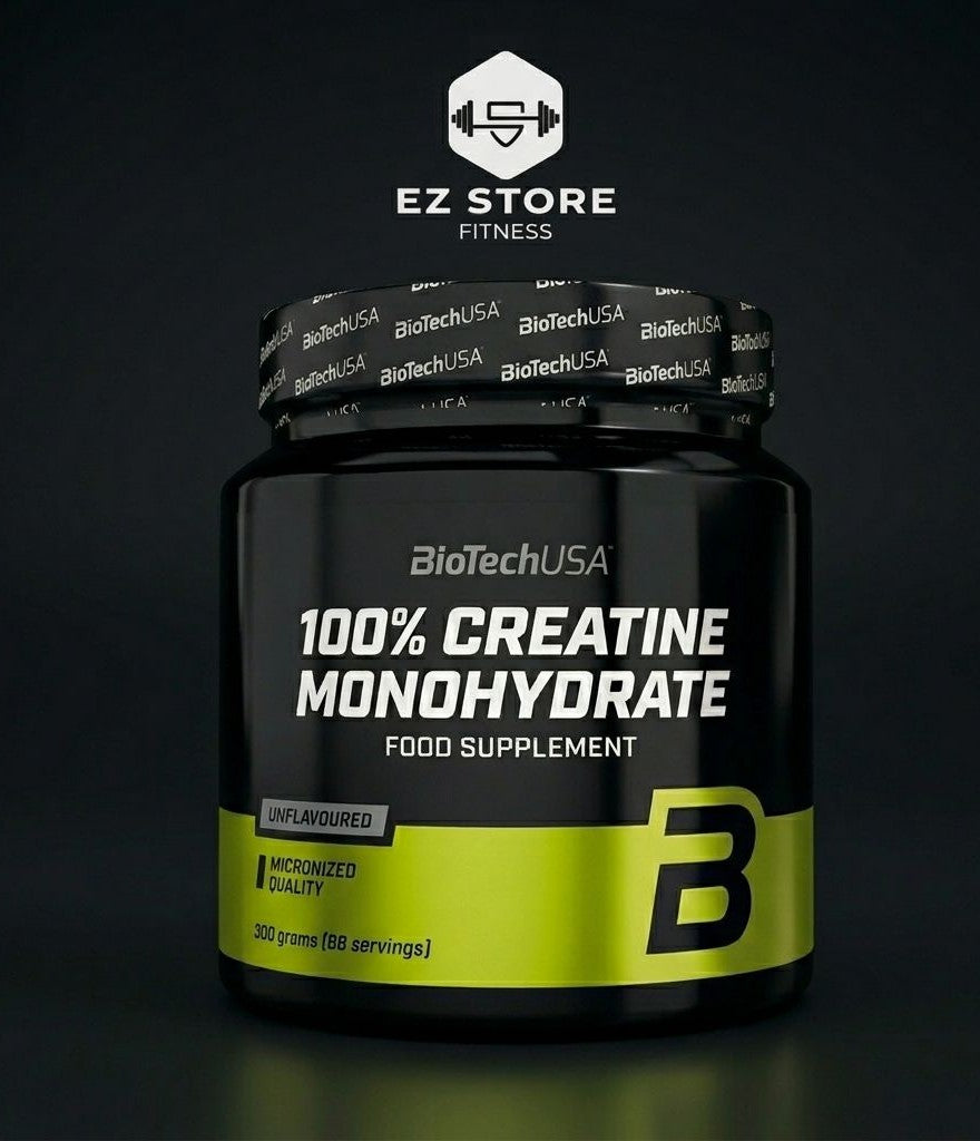 Créatine Monohydrate 300g – BiotechUSA Original (Micronisée 200 mesh, 88 doses)