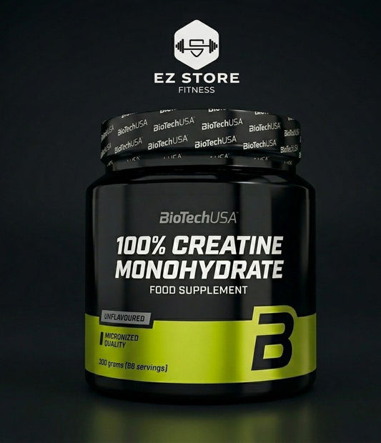 Créatine Monohydrate 300g – BiotechUSA Original (Micronisée 200 mesh, 88 doses)
