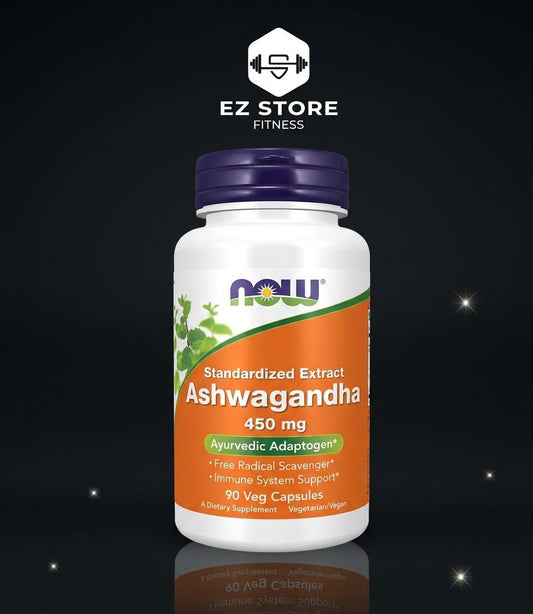 NOW Foods, Ashwagandha, Extrait standardisé, 450 mg, 90 capsules végétales