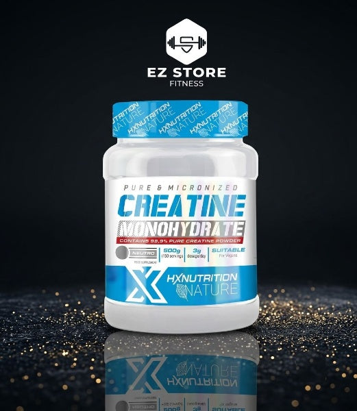 Créatine Monohydrate 300g – HX Nutrition Nature (Vegan, Sugar Free, Micronisée 200 mesh, 66 doses)